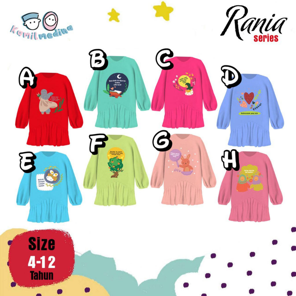 Tunik Anak Rania Kamil Medina