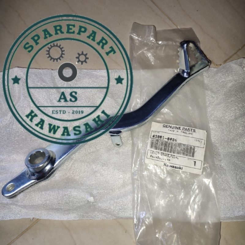 pedal rem belakang klx140 klx 140 original