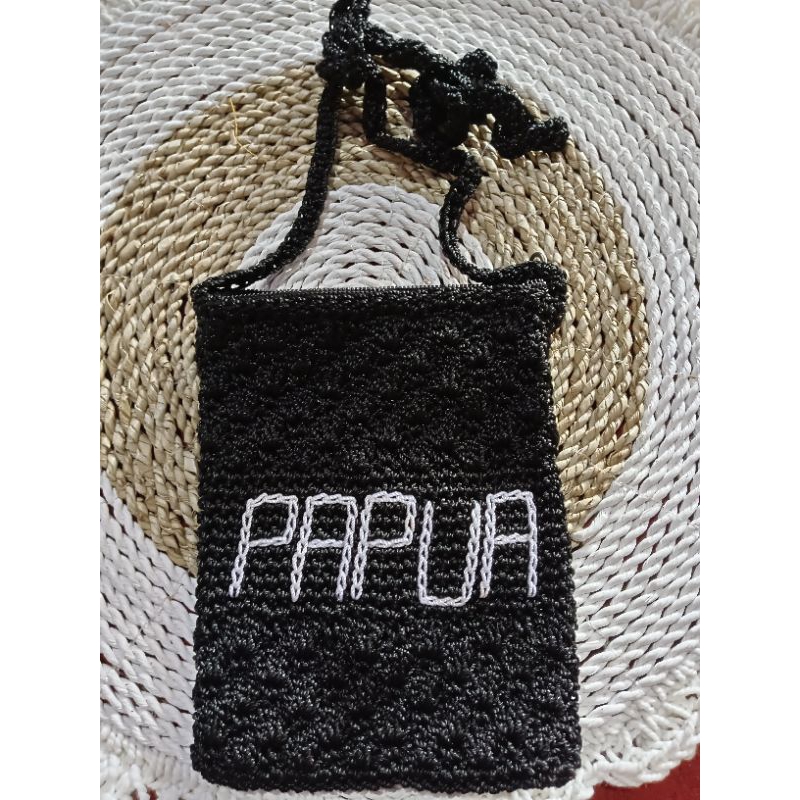 TAS HP PAPUA / TAS HP NOKEN PAPUA / TAS NOKEN KECIL / NOKEN PAPUA / TAS RAJUT PAPUA HP / NOKEN PAPUA