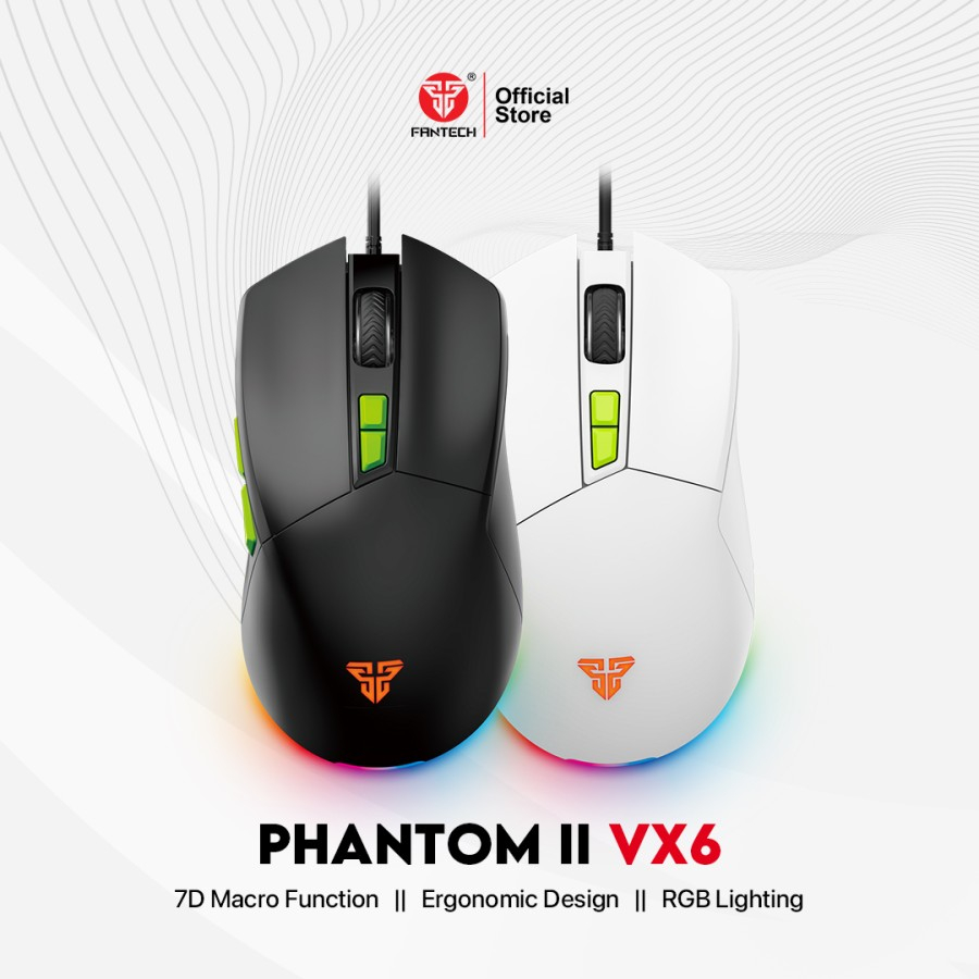 Fantech PHANTOM II VX6 Mouse Gaming Macro RGB