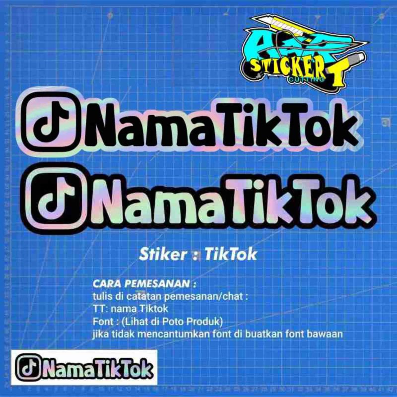

Stiker tiktok custom nama kalian