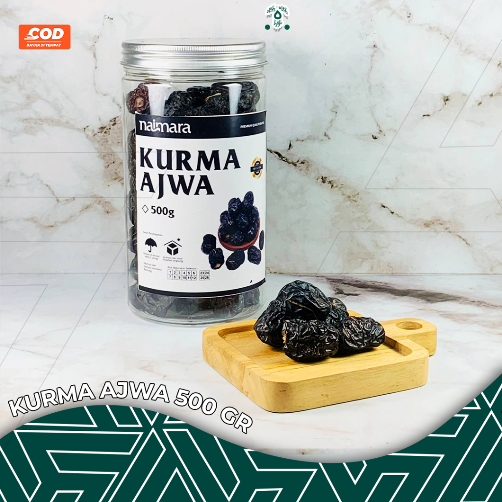 

Kurma Nabi Ajwa Madinah Original Asli 500Gr Toples