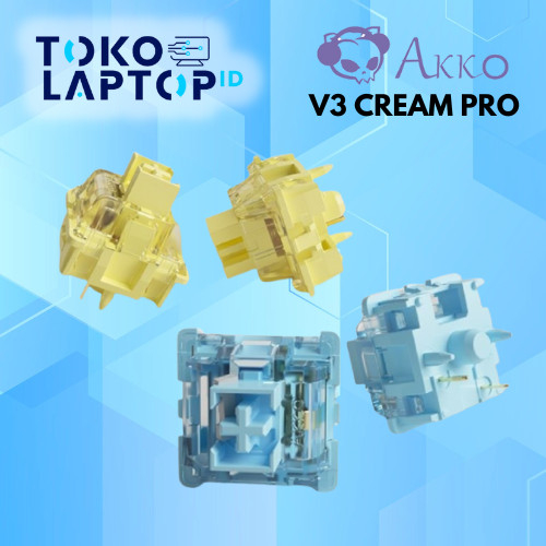 Akko V3 Cream Yellow / Blue Pro Mechanical Switch For Gaming Keyboard