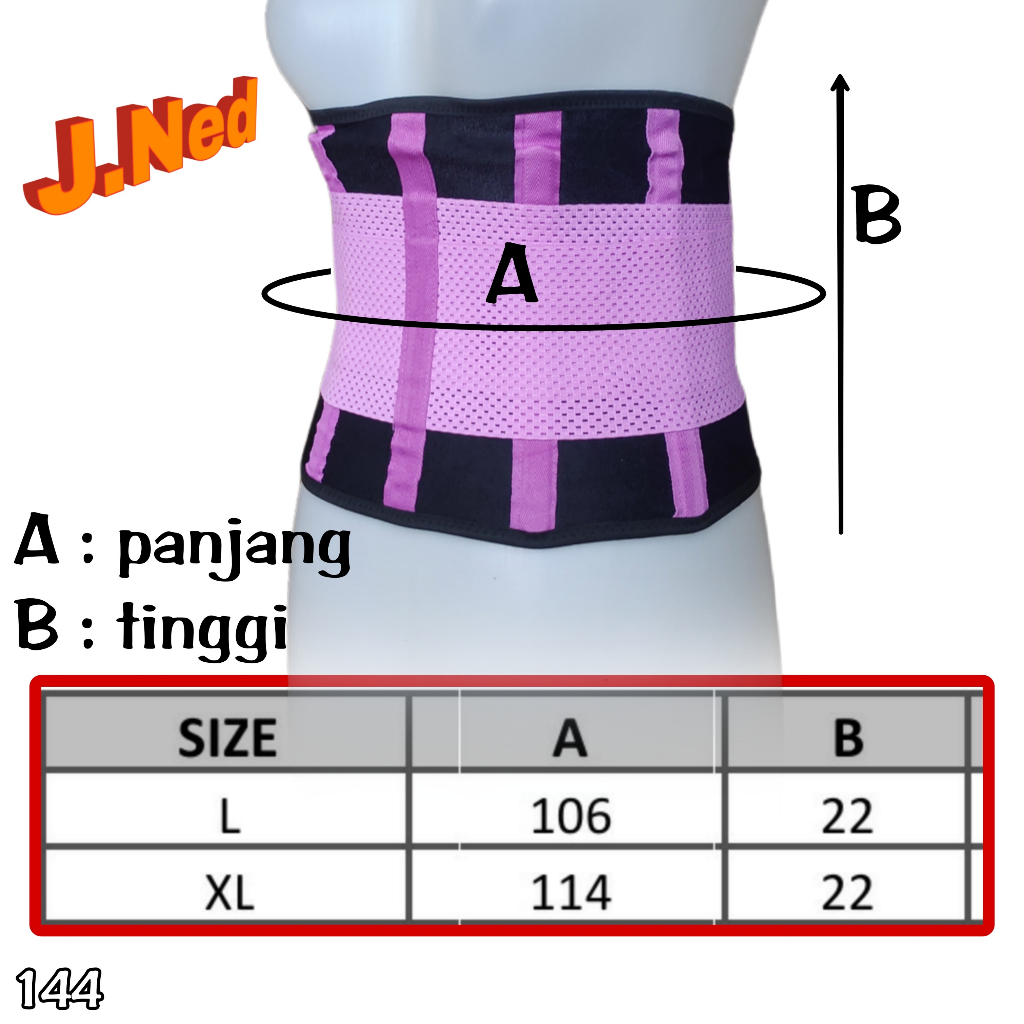 J144 STAGEN KORSET PELANGSING WAIST SUPPORT SIZE L XL