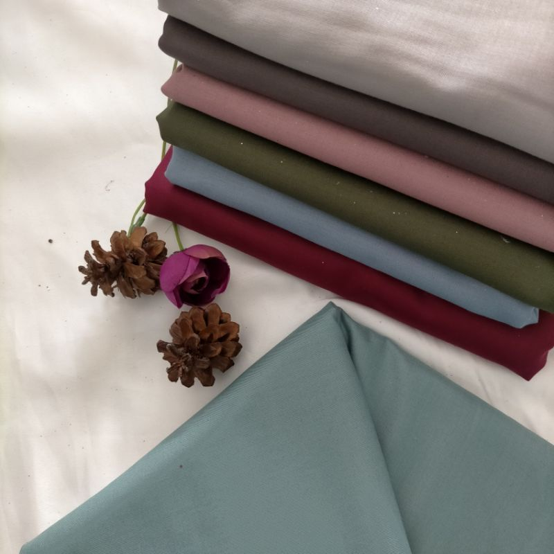 (0,5 Meter) Kain Toyobo Premium Fodu Platinum Royal Mix Tebal | Katun Toyobo QD | Bahan Kain Muslim 