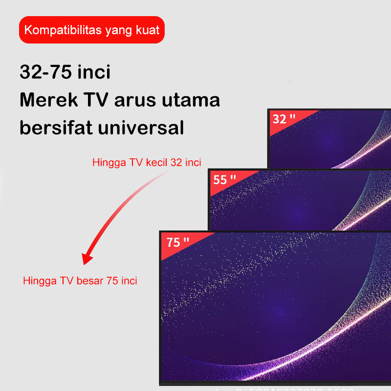 Bracket Standing TV roda dorong LED TV 32&quot;- 75&quot; + Tray PORTABLE RACK TC1700 Versi yang disempurnakan