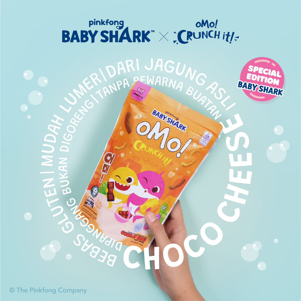 OMO! CRUNCH IT Snack Sehat Bayi 8 Bulan+/Makanan bayi/cemilan bayi