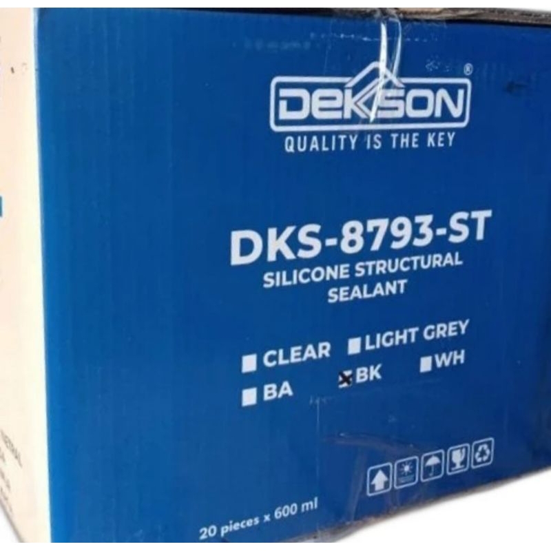 Lem Kaca Struktural/Structural Glass Dekkson 8793 ST 600ml-Harga 1dus 20 pcs