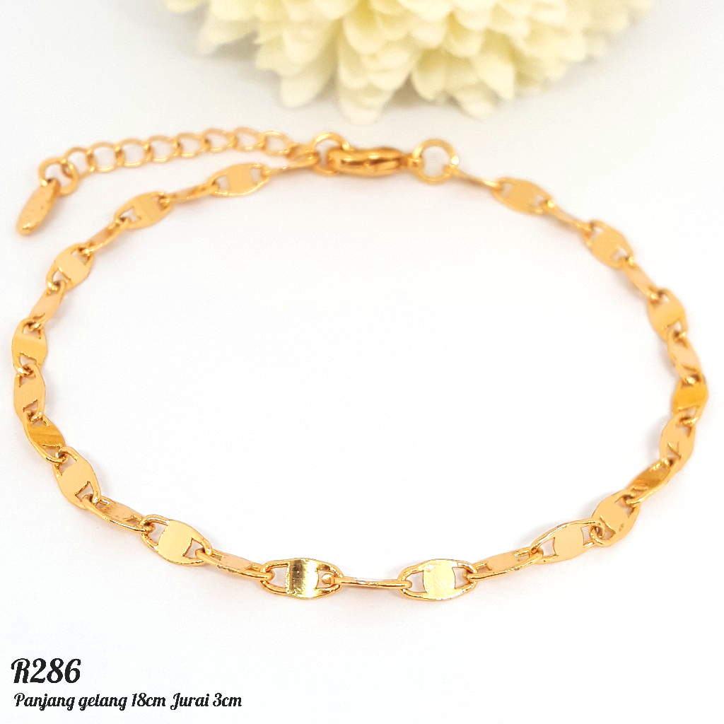 PGX Gelang Tangan Xuping Wanita Perhiasan Lapis Emas Aksesoris Fashion Premium - R286