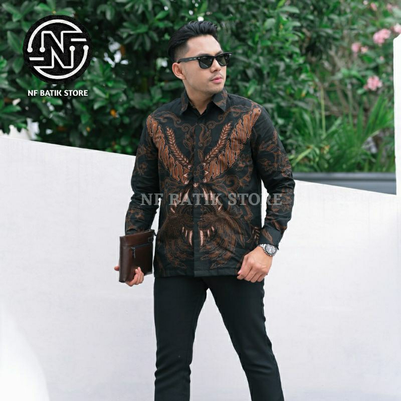 Natanegara Kemeja batik solo / Full furing / Kemeja batik pria / Batik kondangan / Batik sragenan / 