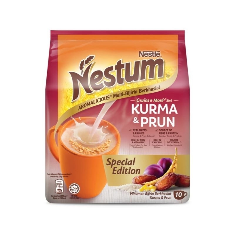 

NESTUM Grains & More 3 in 1 Kurma & Prun Sereal Malaysia (10 sachet)