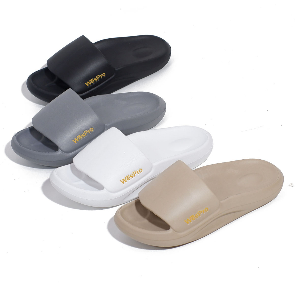 Sandal selop pria || Sendal slop cowok  || Sandal laki-laki model slip on ringan Wespro Fabiana X 39-43