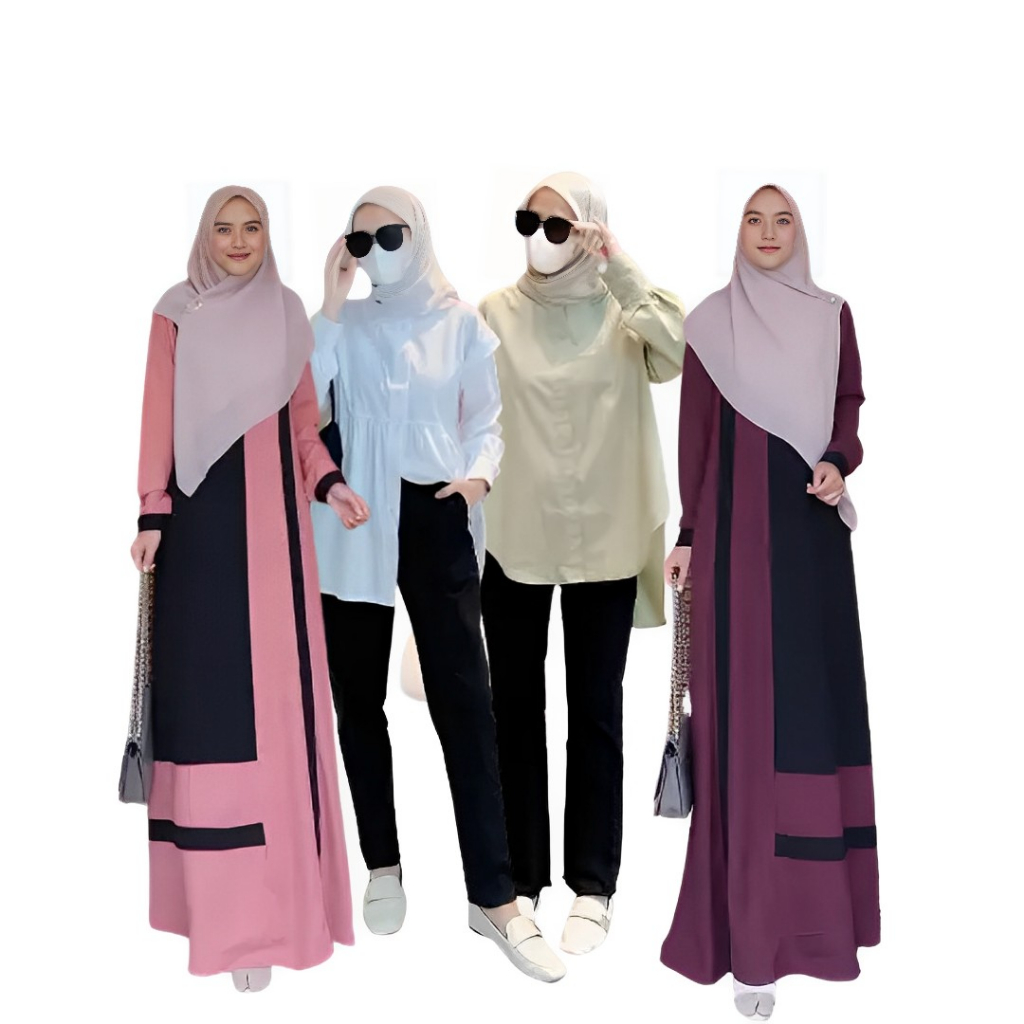 GF02 _ PROMO tebus murah || BAJU MUSLIM WANITA | DRESS MUSLIM WANITA TERKINI PALING MURAH