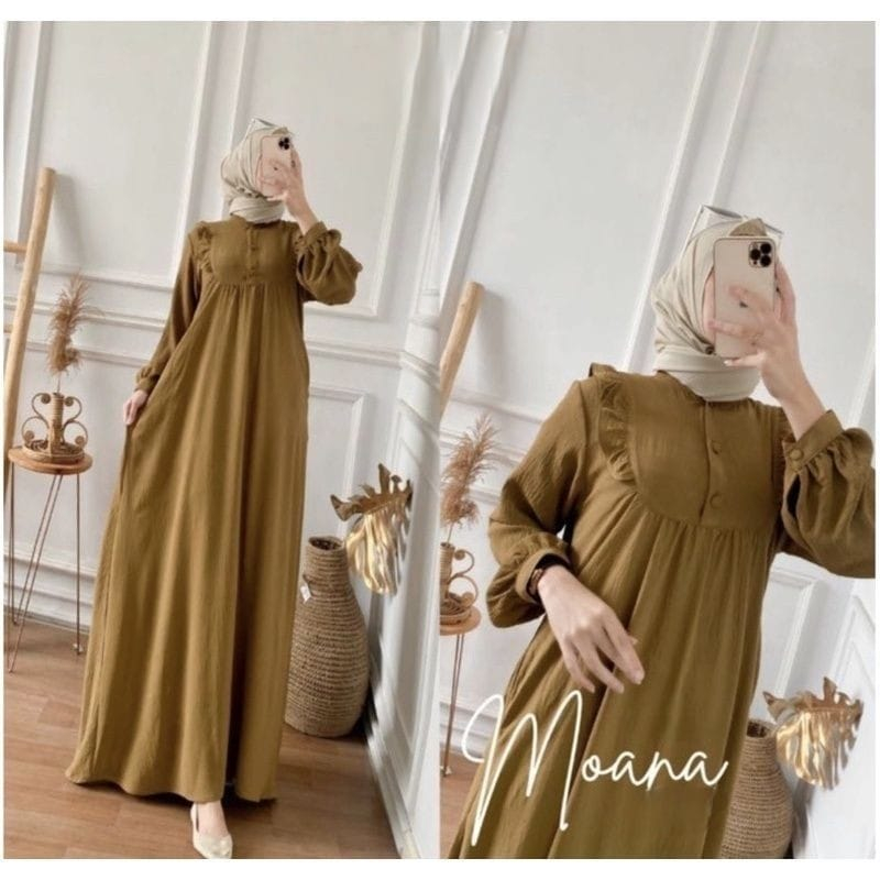 MOANA DRESS ( SR 0015 ) DRESS WANITA//DRESS WANITA MUSLIMAH BUSUI FRIENDLY