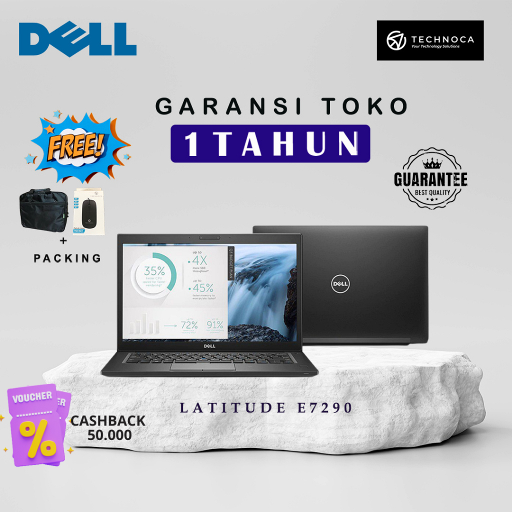 Dell Latitude E7290 Core i5 GEN8 RAM 16GB SSD 256GB Bergaransi 1 TAHUN