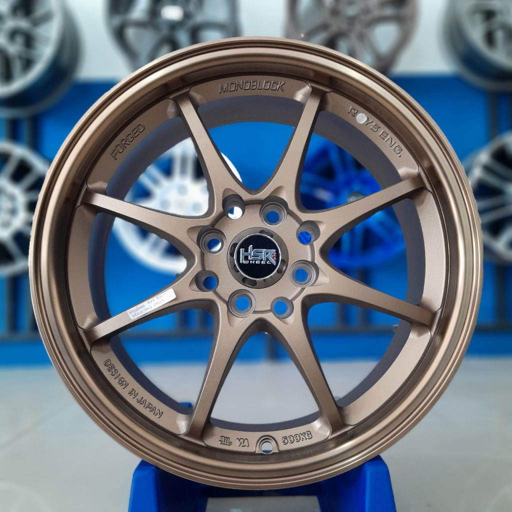 Velg racing r16 bau 4 hsr hiroshima bronze untuk mobil sigra brio jazz