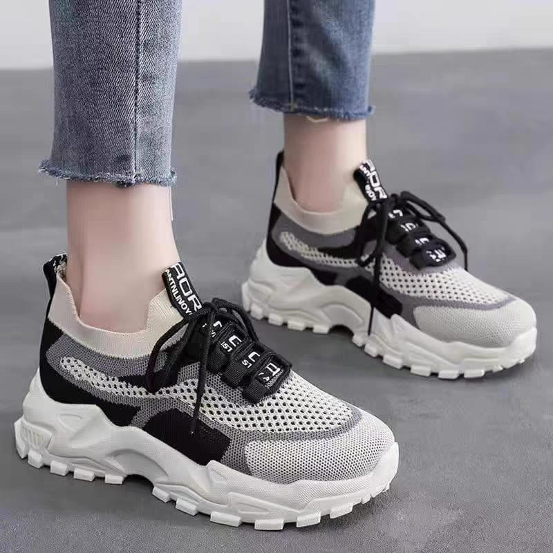 TOPGROSIR &quot;FREE BOX&quot; LV0121 Sepatu Sneakers Wanita Import Kanvas / Sepatu Tinggi / Sneakers Korea