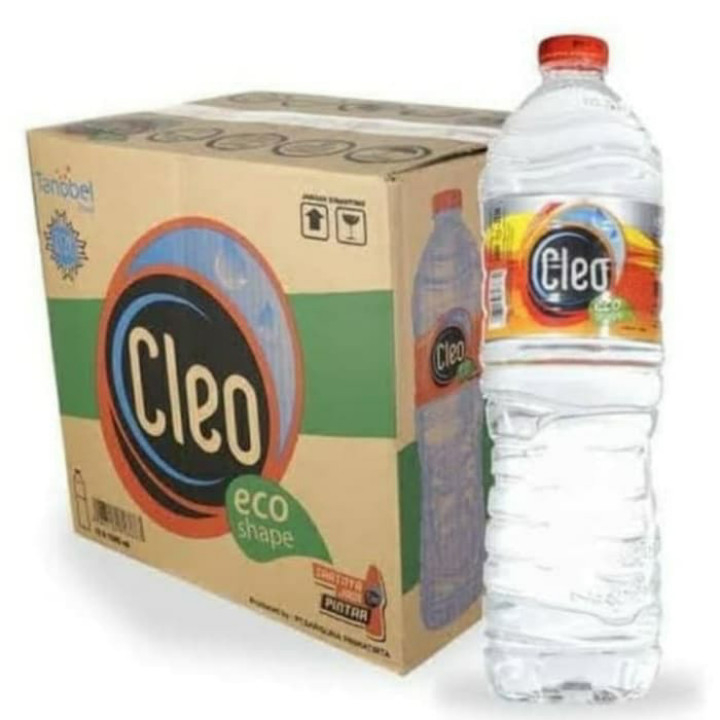 

Air mineral cleo botol 1500ml Isi 12