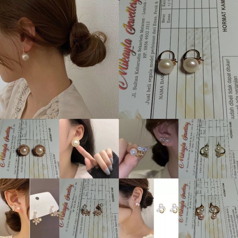 READY STOCK & LIMITED Anting mutiara asli lombok|Anting mutiara lombok terbaru|Anting mutiara air ta