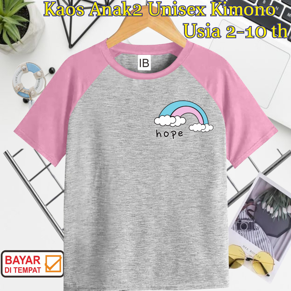 ((IB))KAOS ANAK2 UNISEX KIMONO/RAINBOW DIGITAL SABLON