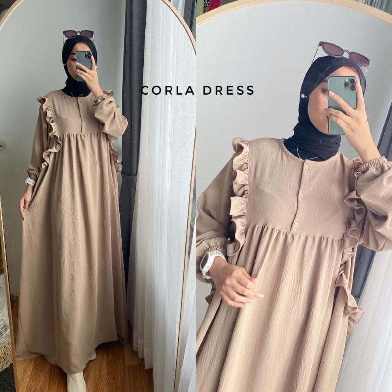 CORLA DRESS ( SR 0011) ALISIA DRESS // DRESS CRINGKLE AIRFLOW KEKINIAN