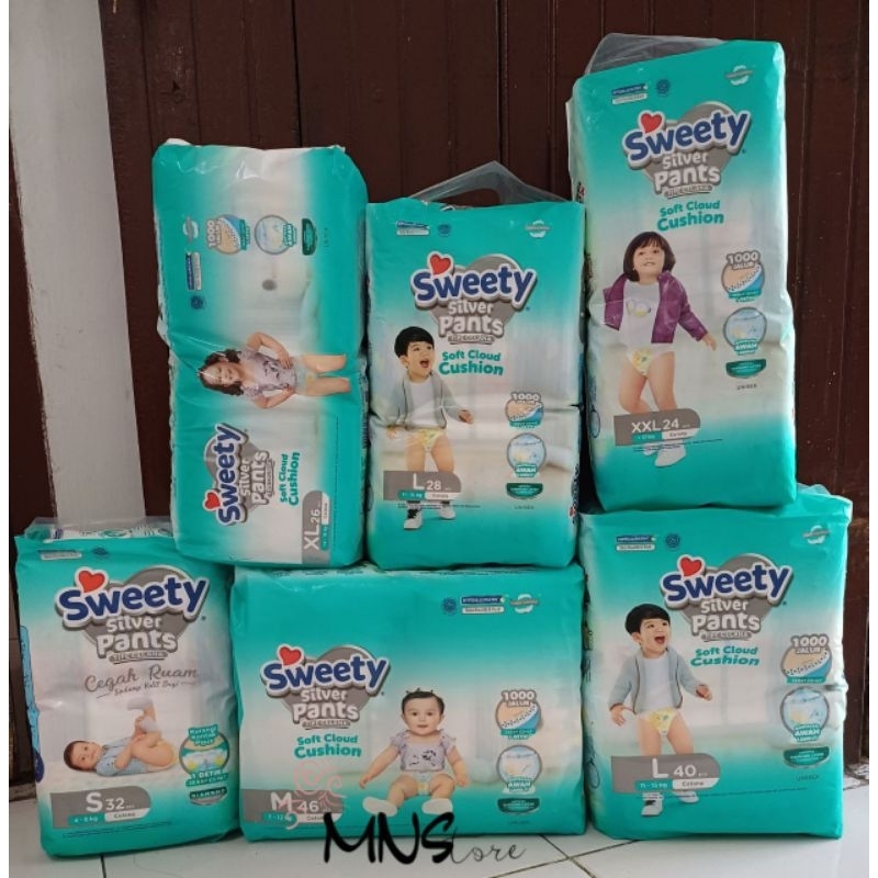 Pempers Sweaty Silver S,M,L,XL