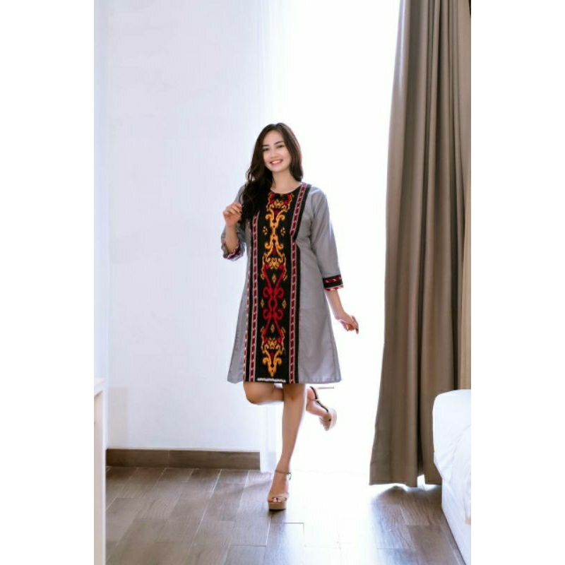 baju batik wanita, motif batik lurik khas toraja, baju kantor, baju santai wanita, batik seragam, fa