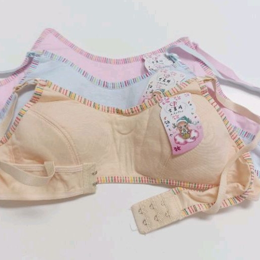 Miniset kait remaja bra remaja bh remaja busa nempel tipis kait 2 tanpa kawat halus lembut anak perempuan remaja dewasa