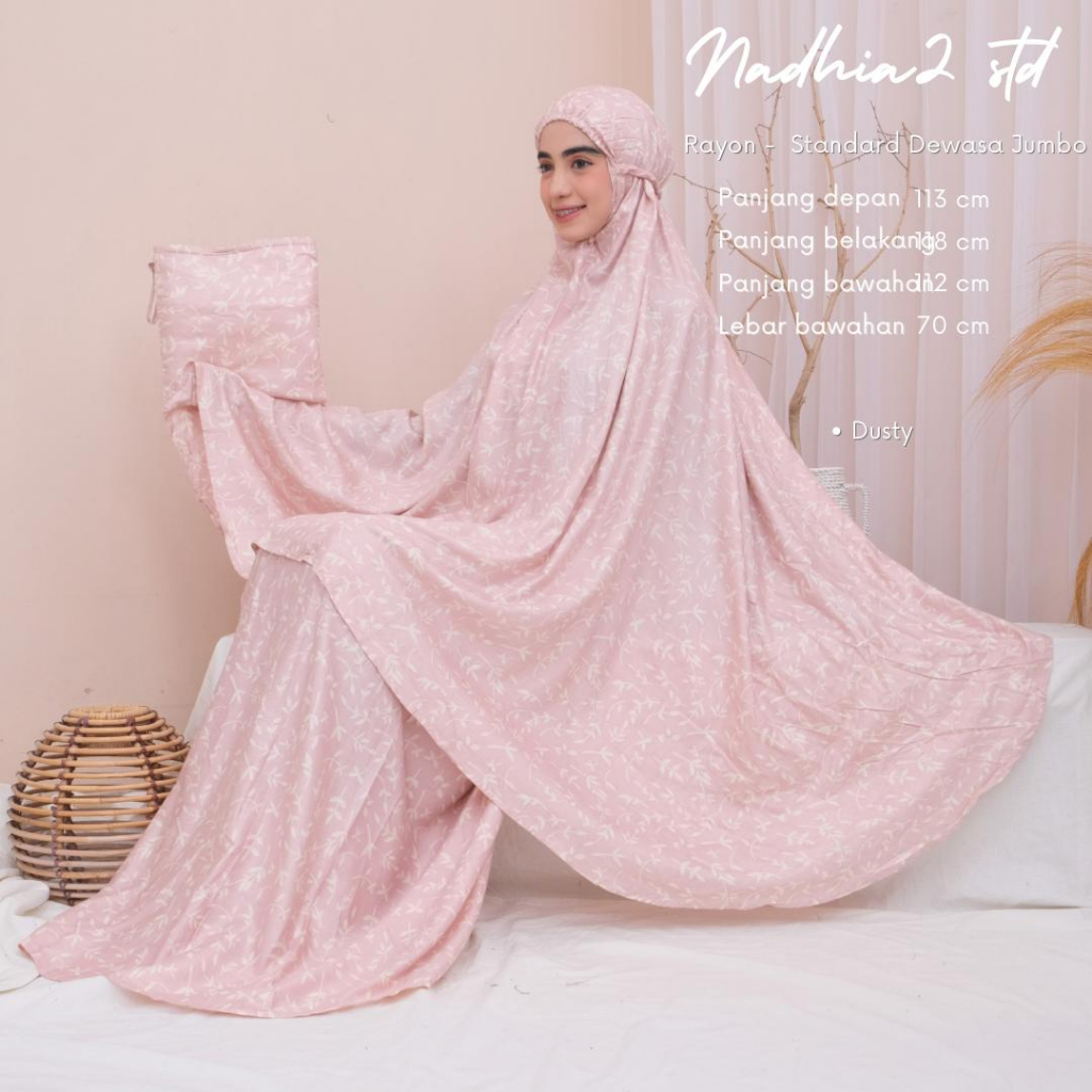 mukenah dewasa mukena bali rayon jumbo Tasya