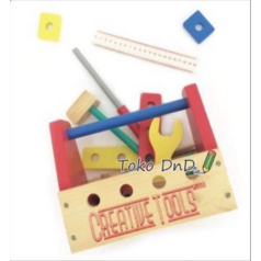

Dijual Mainan Edukasi Anak Wooden Tool Set Box Alat Pertukangan Kayu Murah