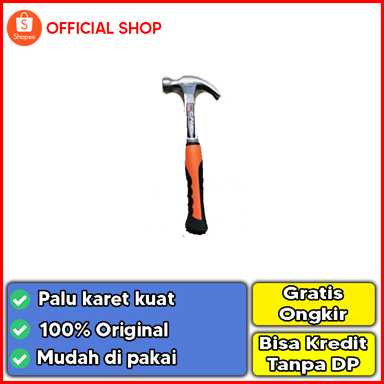 Palu Kambing Gagang Besi Lapis Karet 0.5kg