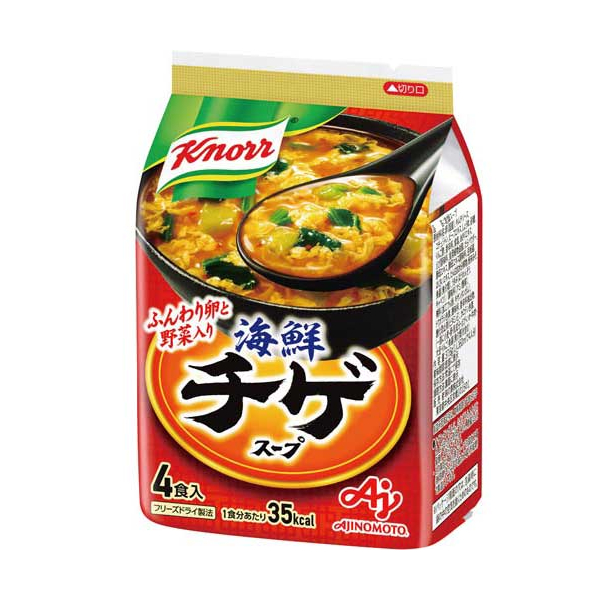 Knorr Seafood Jjigae Soup Japan Instant Soup 4 x 9.4 Gram