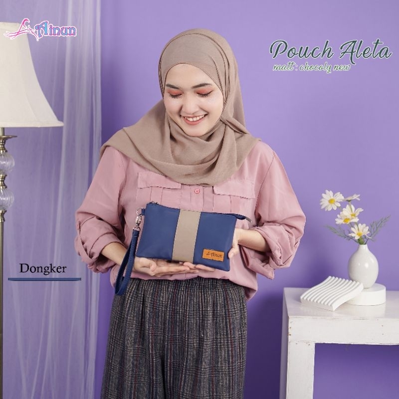 ALETA POUCH BY AINUN DOMPET WANITA MURAH BAHAN CHOCOLY