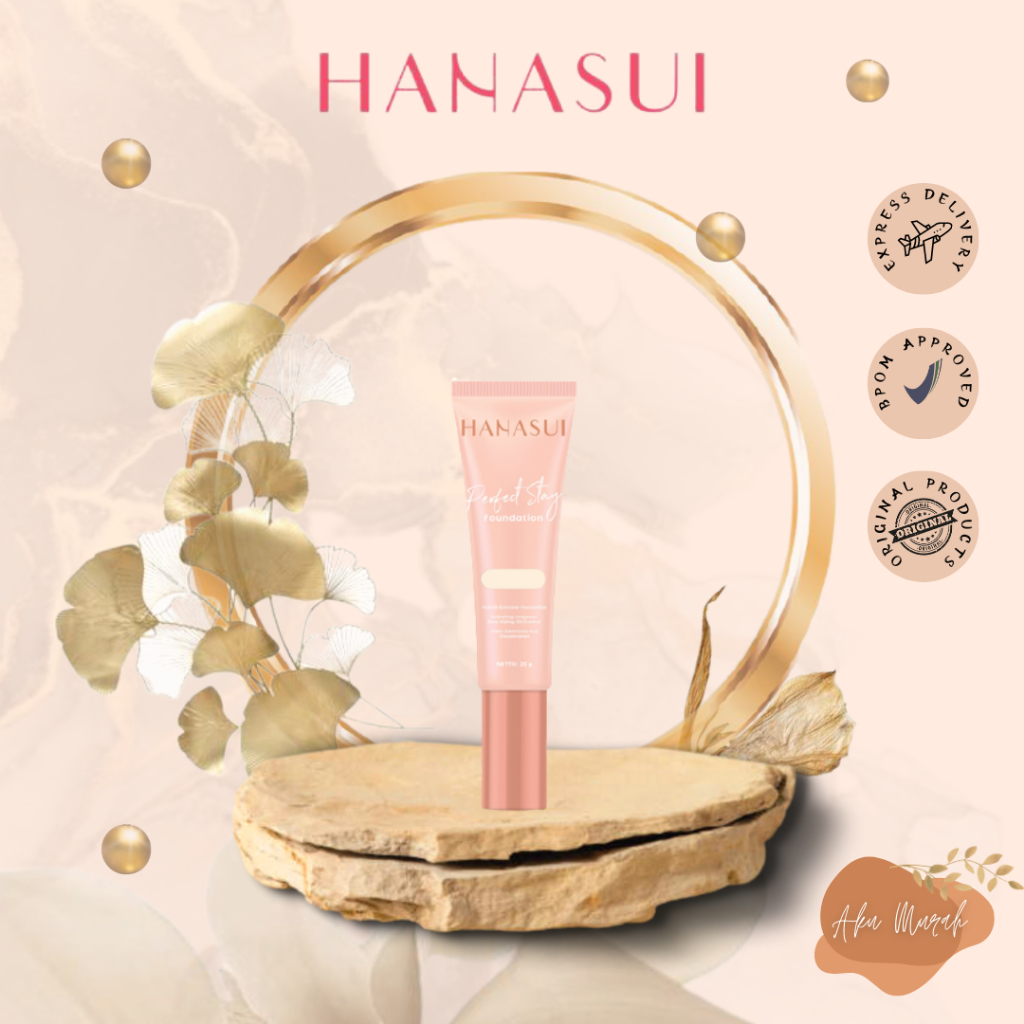 ✨ AKU MURAH ✨ HANASUI PERFECT STAY FOUNDATION 25G SERIES