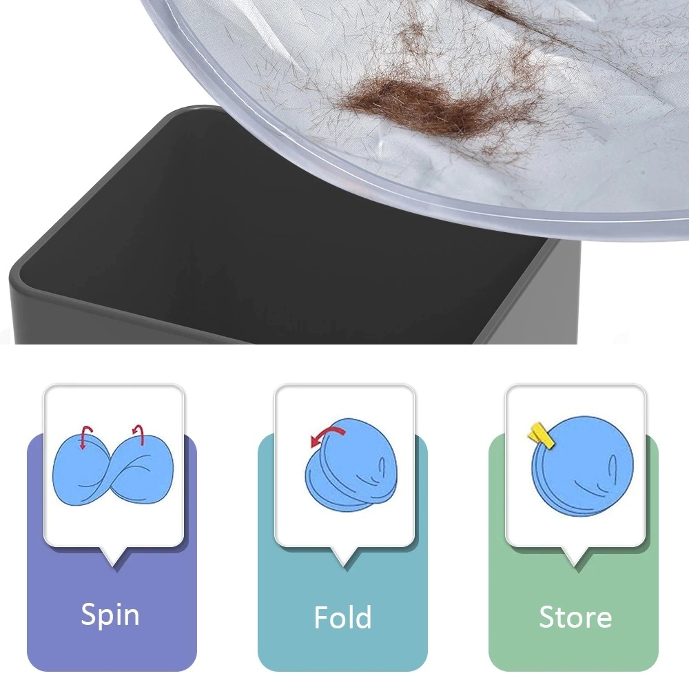 kain kep kip Jubah Apron Pangkas Rambut Barbershop Model Payung 60 cm