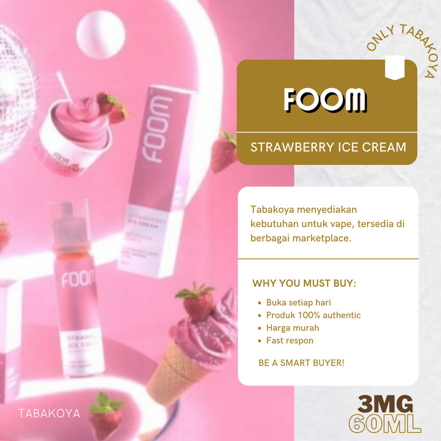 FOOM STRAWBERRY ICE CREAM 60ML