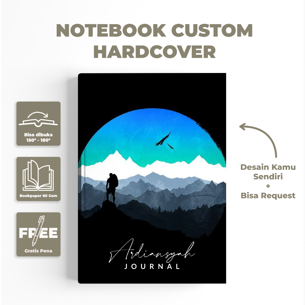 

notebook custom 50 lembar / notebook / notebook estetik / notebook keren / notebook hadiah / notebook kekinian / notebook hadiah / notebook murah / cover cowok / hadiah cowok