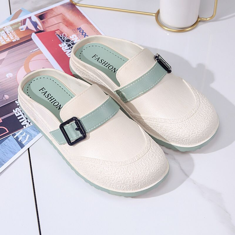 GROSIRTAS TG1745 Sandal Slip On Wanita Import Kait Samping/ Mules Shoes Fashion