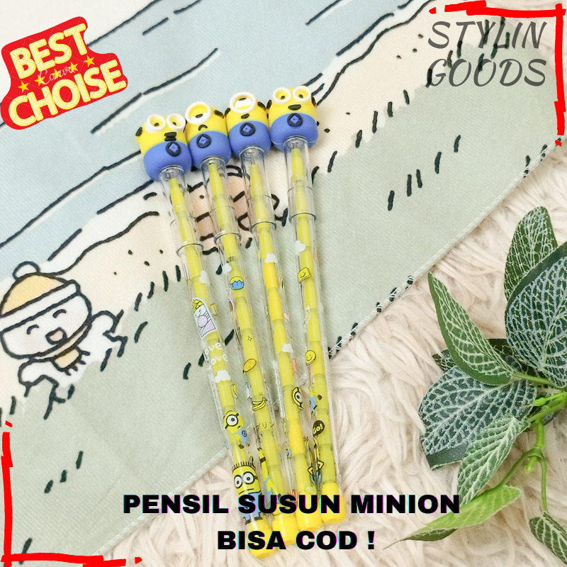

PENSIL SUSUN MURAH PENSIL PELOR KARAKTER MINION LUCU UNIK TERMURAH BISA COD