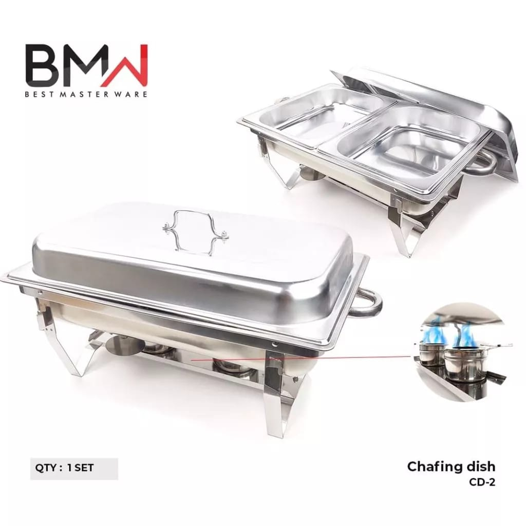 BMW Chafing Dish Prasmanan Jumbo Premium Quality // Prasmanan Jumbo Premium Set 12 Liter Stainless S