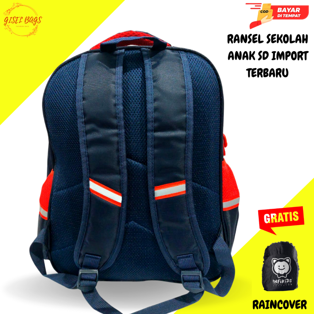 Tas Sekolah Anak Laki Laki SD Tk Tas Ransel Import anti air