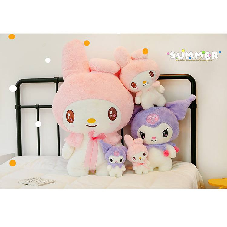 MAINAN BONEKA KUROMI MELODY CINNAMOROLL MATA GLITTER