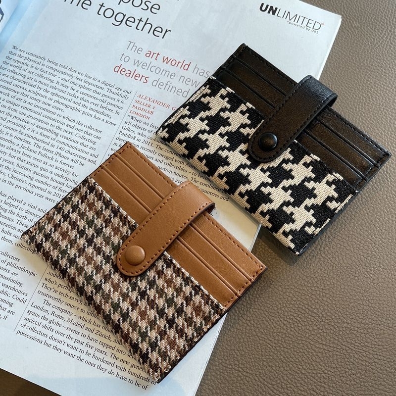 MaJo - HOUNDSTOOTH CARD HOLDER / DOMPET KARTU KOREA