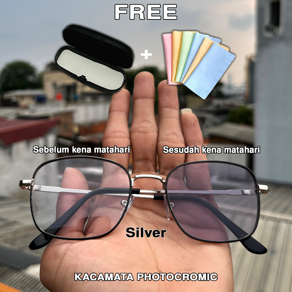 PA5 Kacamata Photocromic Korea / Anti Radiasi 2 In 1 Potokromik Photochromic Pria Wanita PA5 Anti radiasi Kacamata kekinian Termurah