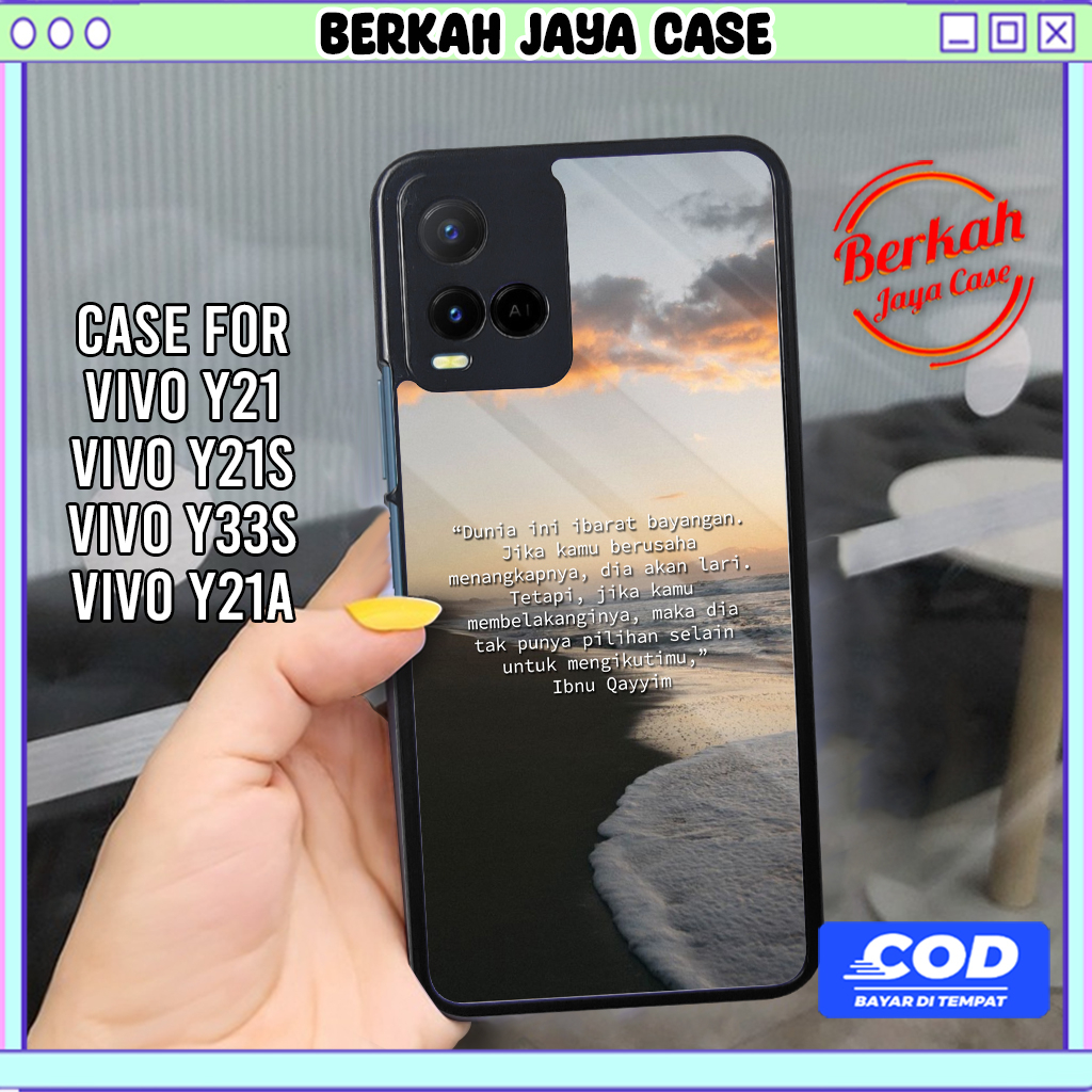Case Hp Vivo Y21 Y21S Casing Vivo Y21 Y21S Motif QUOTESS Casing Hp Case Hardcase Sofcase Premium Glo