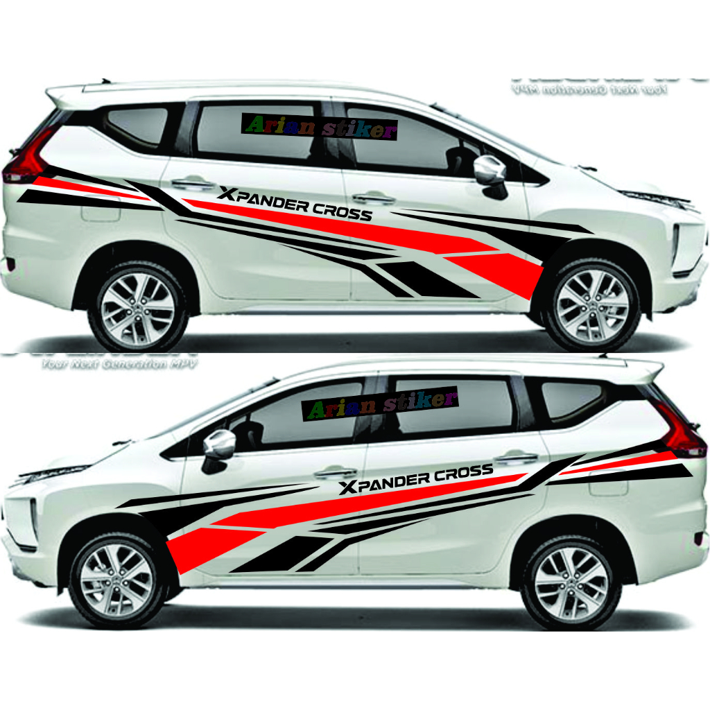 Cutting Stiker Mobil Xpander Striping List Xpander Cross Stiker Variasi Bodi Samping Mobil Mitsubish