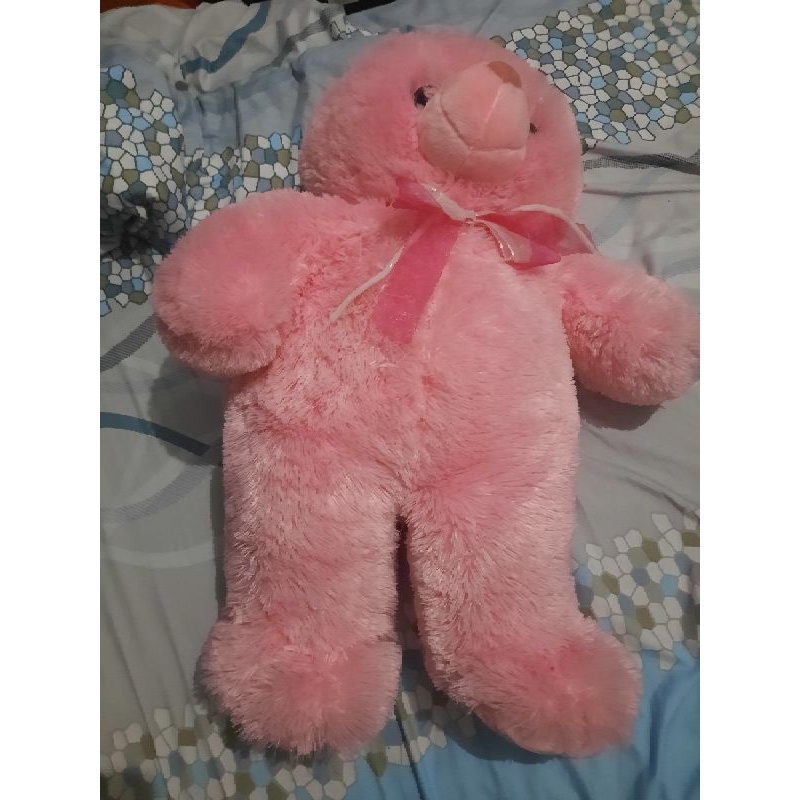 Preloved Boneka Teddy Bear Pink Jumbo
