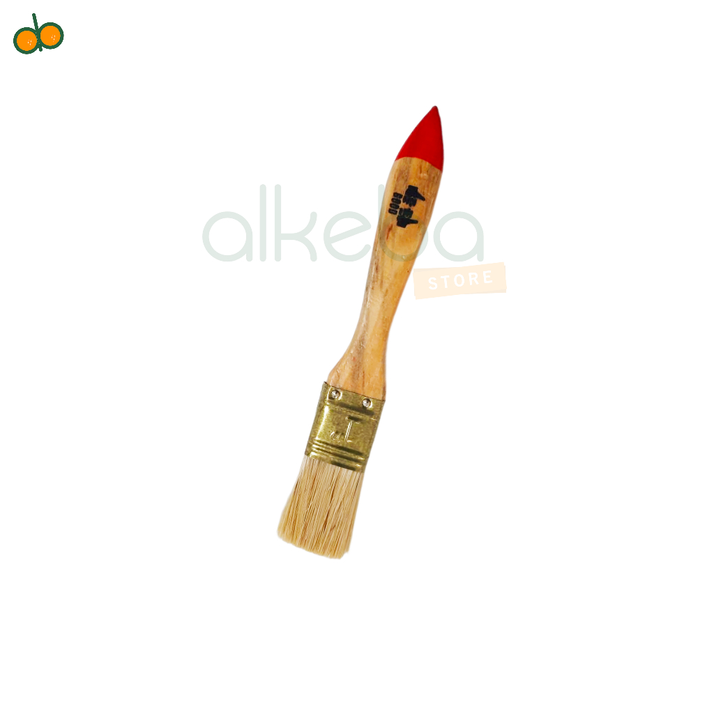 Kuas Cat 1 inch paint brush gagang kayu koas 1&quot;