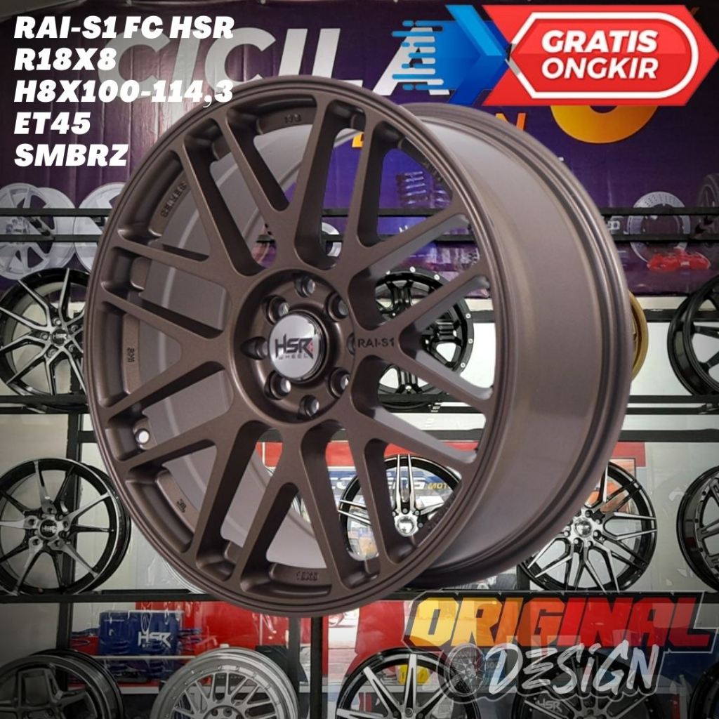 Velg Mobil Avanza , Xenia , Jazz , Yaris , HSR Rai-S1 Ring 18 R18 Murah