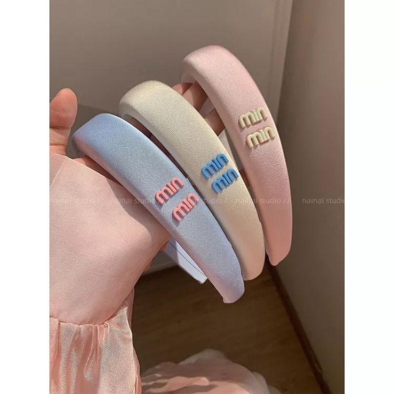 Premium Headband MiuMiu Pastel | READY STOCK SIAP KIRIM | Bando Empuk Premium | Pastel Headband | Bando Perempuan Trend Masa Kini | Bando Cantik | Fashion Headband | Bando Elegan | Korean Hair Style